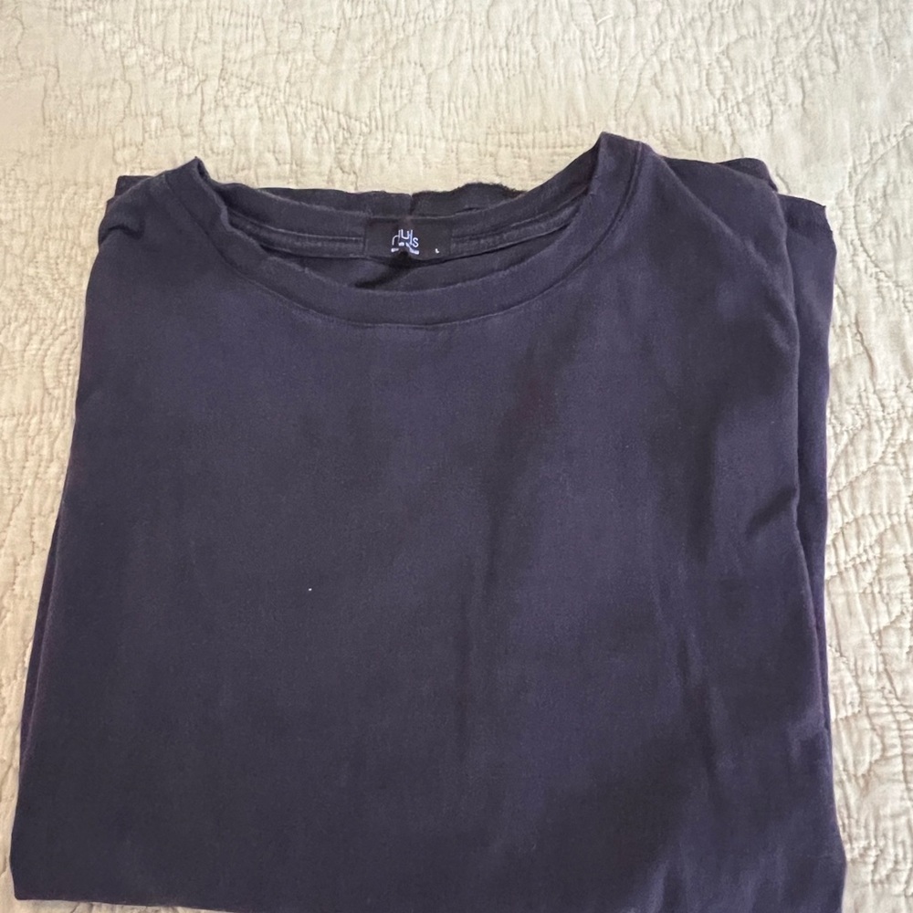 nuuds Eggplant Everyday tee size Large - Picture 3 of 6